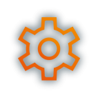 Icon von einem Zahnrad