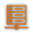 Icon von einem Server Rack