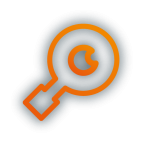 Icon von ein einer Lupe (Thema Überwachung / Monitoring)