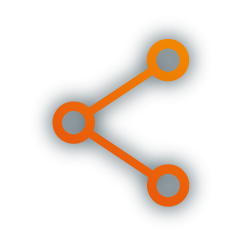 Icon das die Anschlüsse an einem Notebook symbolisiert