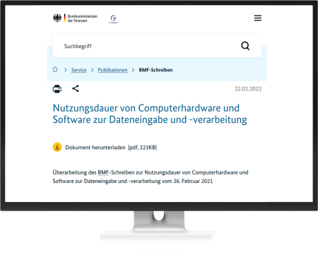 Dank der neuen Abschreibungsregeln des Bundesfinanzministeriums wird die Beschaffung und Einführung digitaler Wirtschaftsgüter erleichtert.